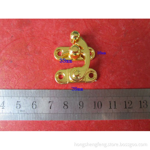 Box Locks, Gifts Box Latches, Gold Color Locks, Zinc Alloy Wooden Box Locks
